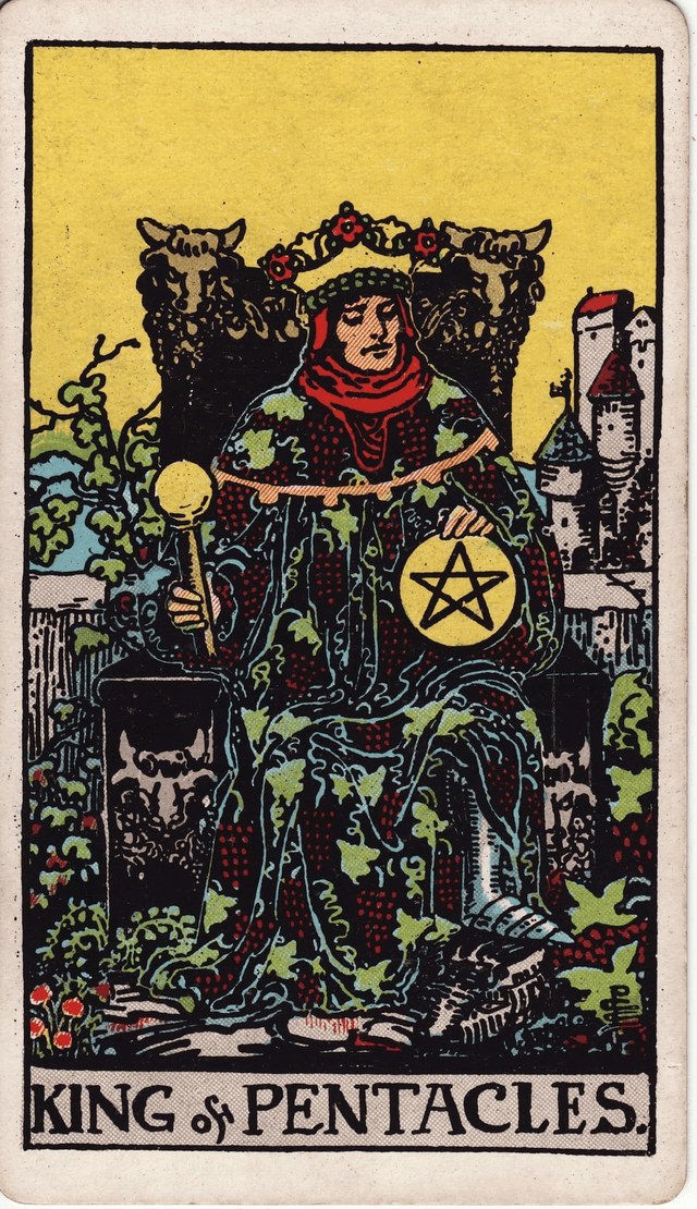 Traditional version of King of Pentacles