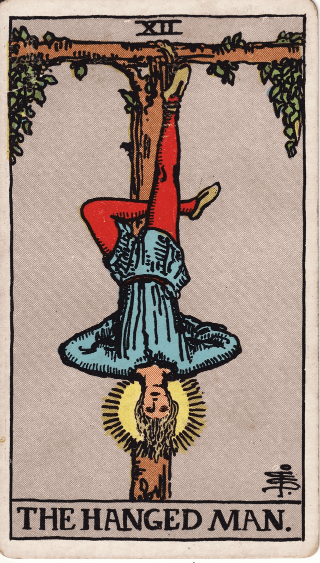 Traditional version of The Hanged Man