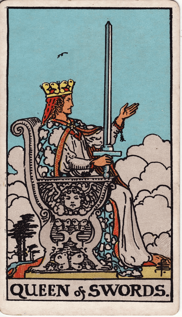Traditional version of Queen of Swords