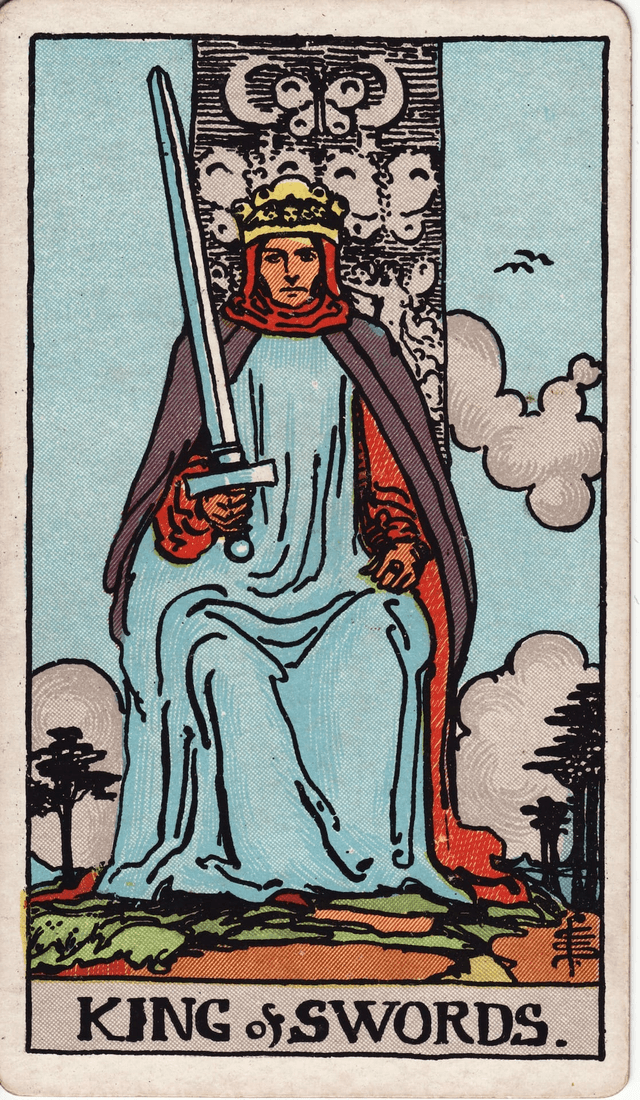 Traditional version of King of Swords