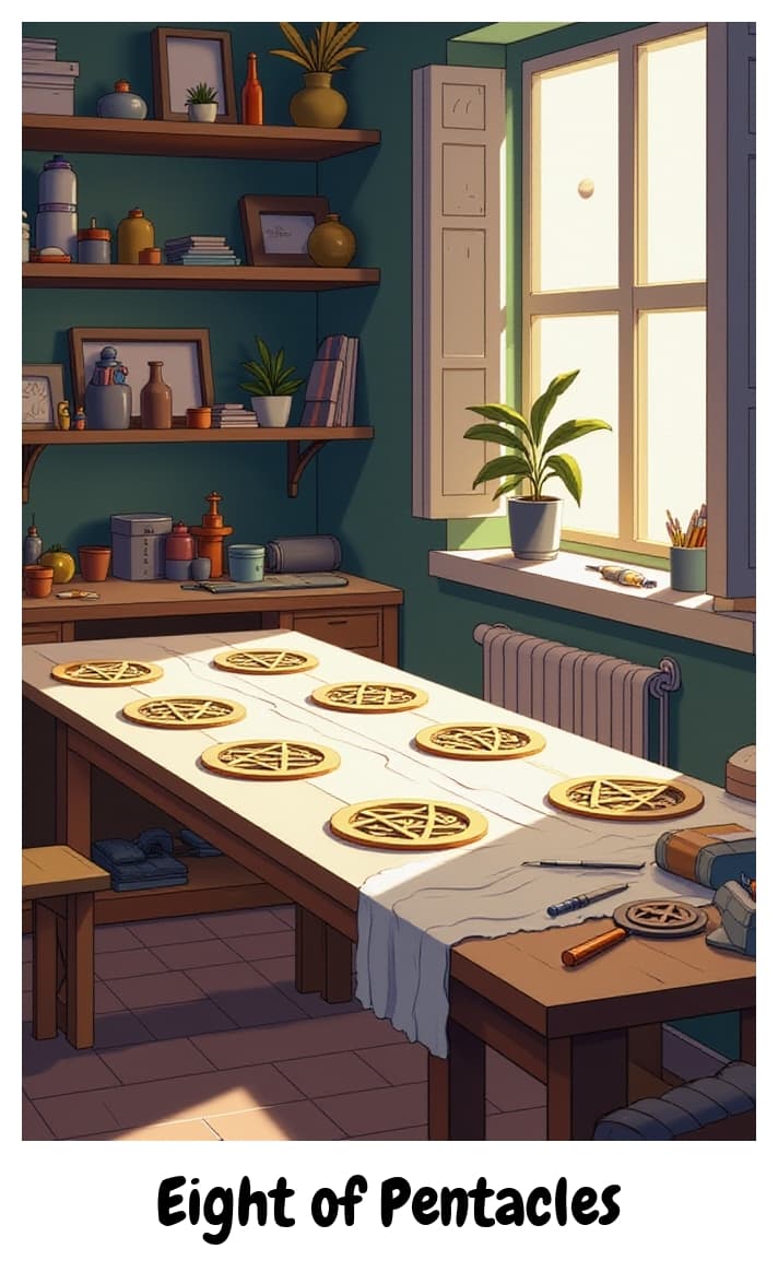 Image of Eight of Pentacles