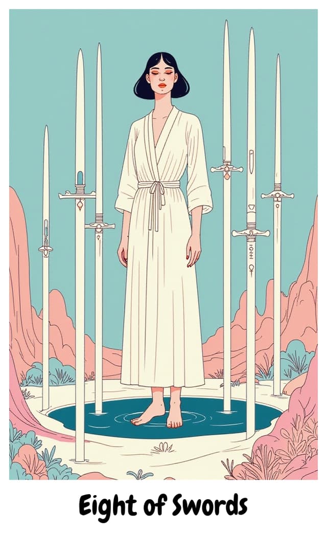 YouTarot version of Eight of Swords