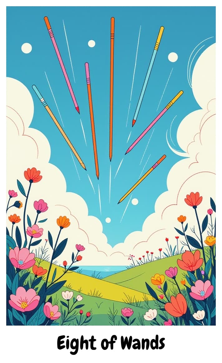 Image of Eight of Wands