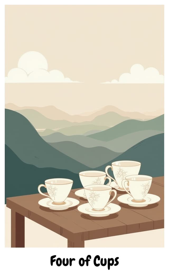 YouTarot version of Four of Cups