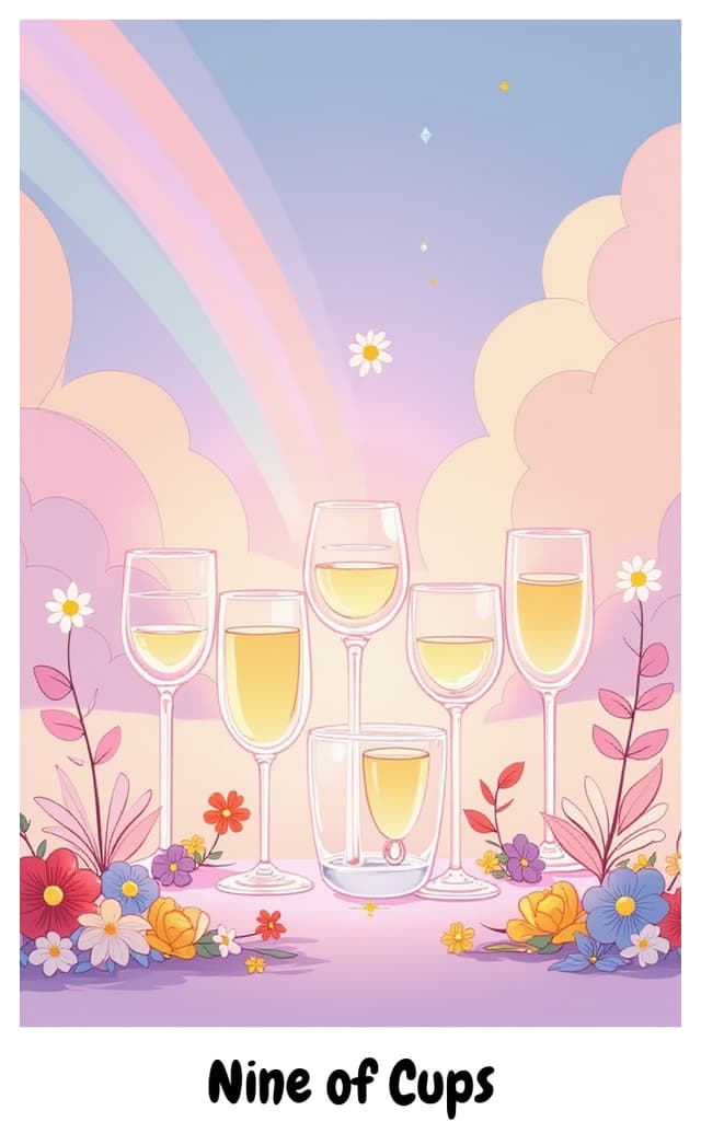 YouTarot version of Nine of Cups