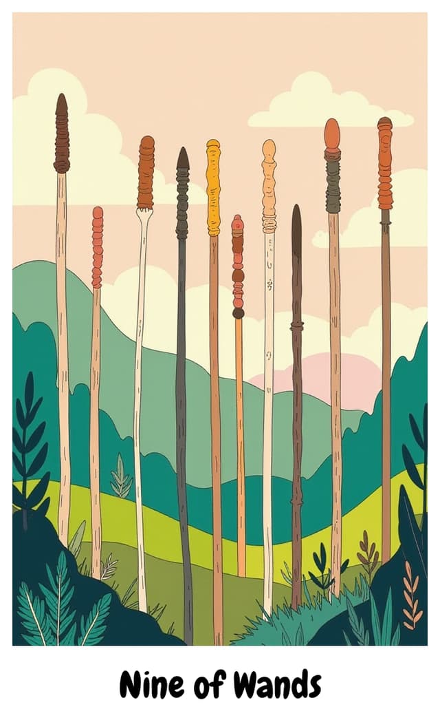 YouTarot version of Nine of Wands