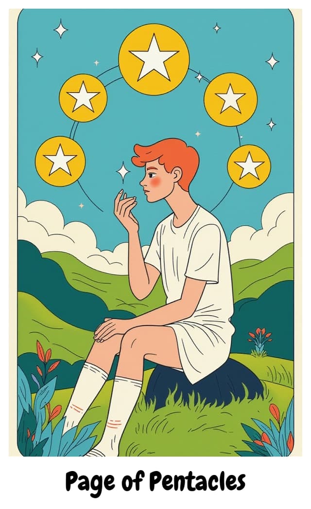 YouTarot version of Page of Pentacles