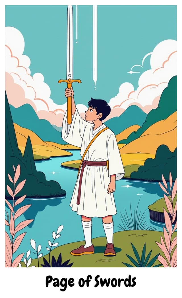 YouTarot version of Page of Swords