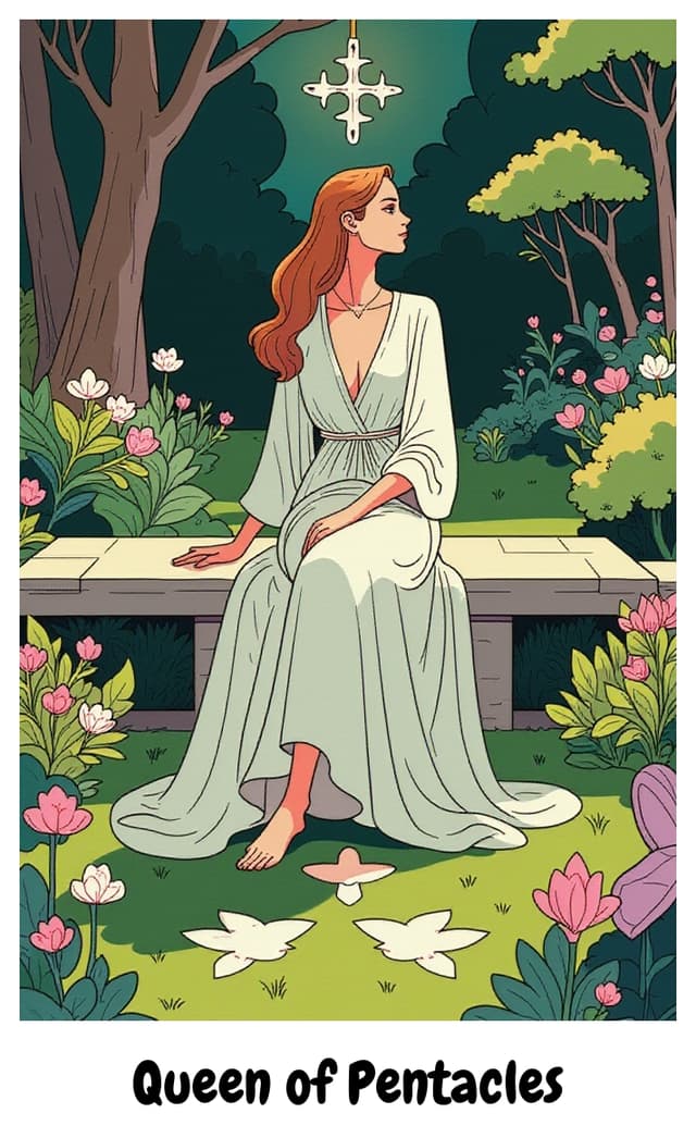 YouTarot version of Queen of Pentacles