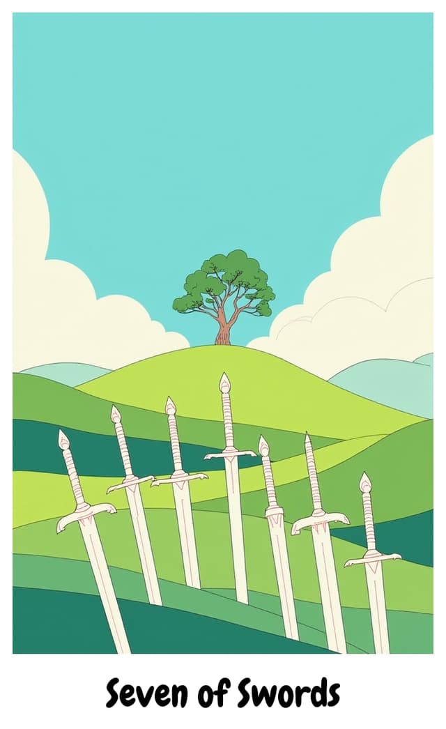 YouTarot version of Seven of Swords
