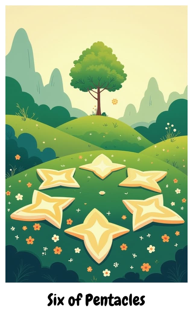 YouTarot version of Six of Pentacles