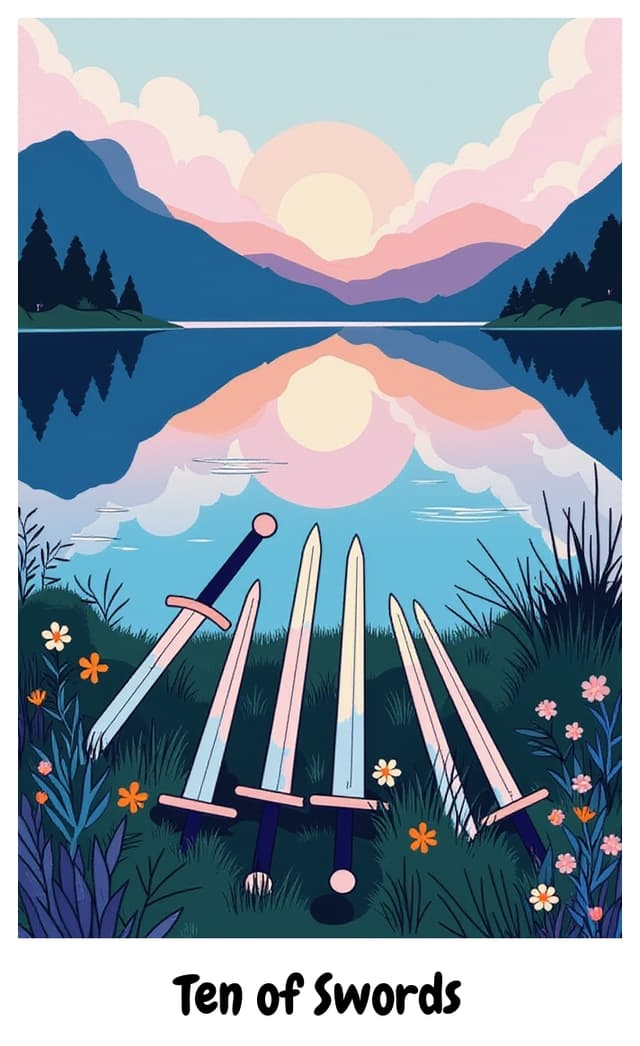 YouTarot version of Ten of Swords