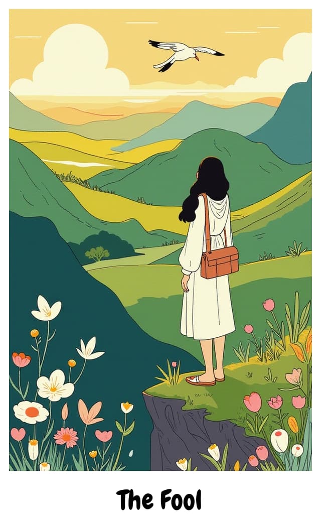 YouTarot version of The Fool