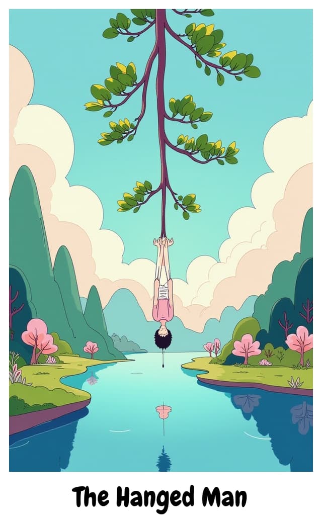 YouTarot version of The Hanged Man