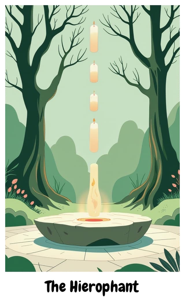 YouTarot version of The Hierophant