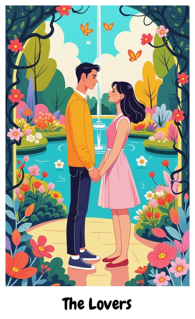 YouTarot version of The Lovers