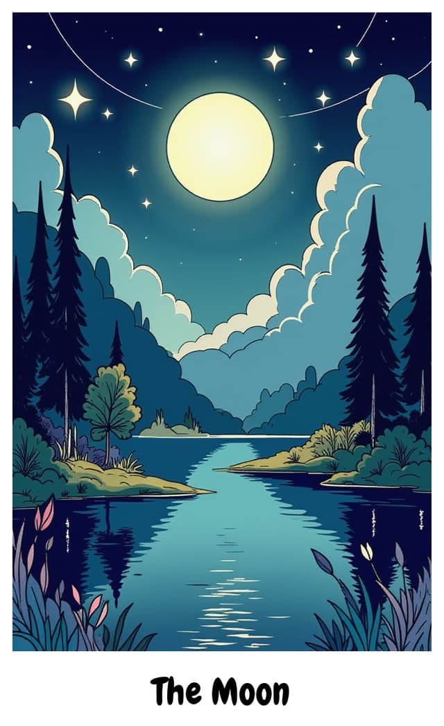 YouTarot version of The Moon