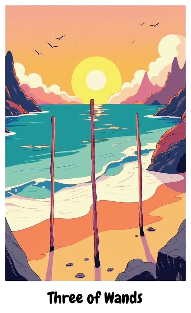 YouTarot version of Three of Wands