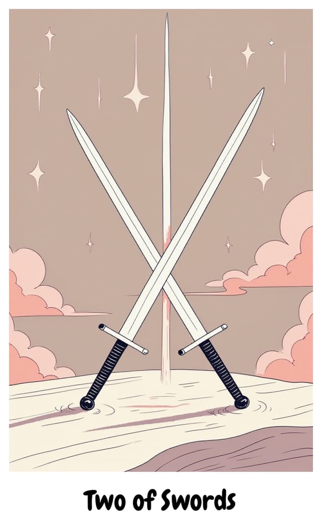 YouTarot version of Two of Swords