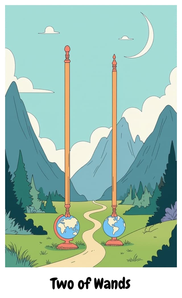 YouTarot version of Two of Wands
